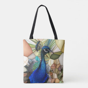 Sac fourre-tout coloré en mosaïque Peacock