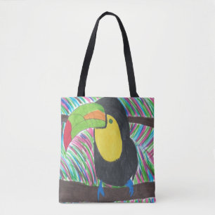 Sac fourre-tout coloré Tropical Toucan
