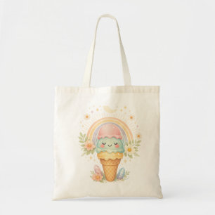 Sac fourre-tout cône de glace kawaii pastel mignon