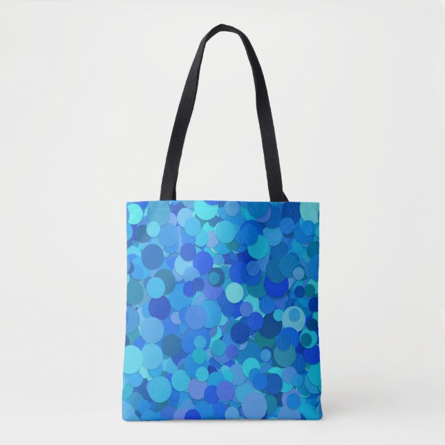 sac fourre-tout confetti à points bleus (Devant)