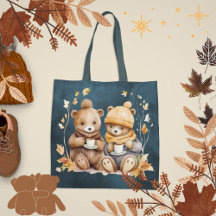 Sac fourre-tout confortable Ours En Teddy Automne
