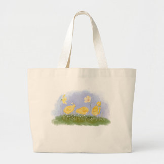 Sac fourre-tout Coquette Spring Chicks and Daisies