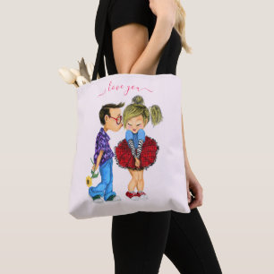 Sac fourre-tout Couple mignon - Je Vous Aime