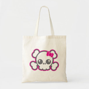 Sac fourre-tout crâne rose Kawaii