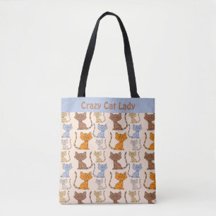 Sac fourre-tout Crazy Cat Lady
