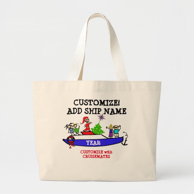 Sac fourre-tout - croisière de croisière de Noël (Devant)