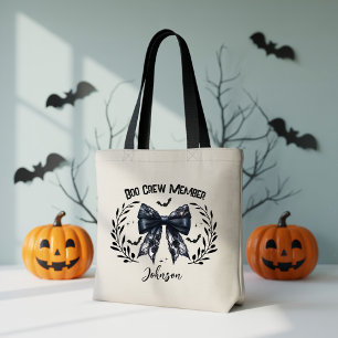 Sac fourre-tout Custom Boo Crew, sac à nœud Coquet