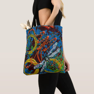 Sac fourre-tout d'abeilles et de libellules