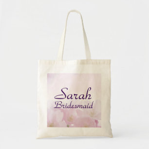 Sac fourre-tout d'accueil Mariage rose Floral