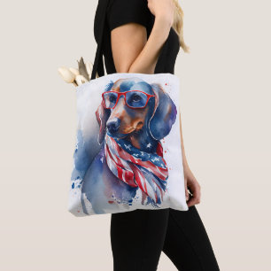 SAC FOURRE-TOUT DACHSHUND JOUR D'INDÉPENDANCE