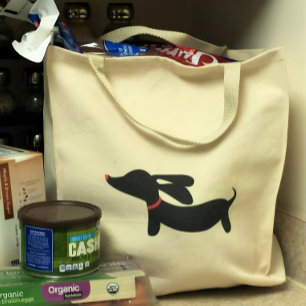 Sac fourre-tout Dachshund Style simple pour Doxi