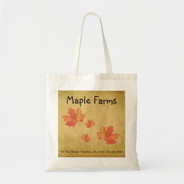 Sac fourre-tout d'affaires Feuille Maple (Devant)