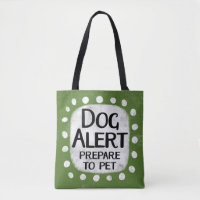Sac fourre-tout d'alerte de chien