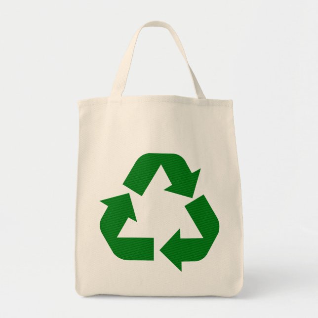 Sac fourre-tout d'alimentation du symbole de recyc (Devant)