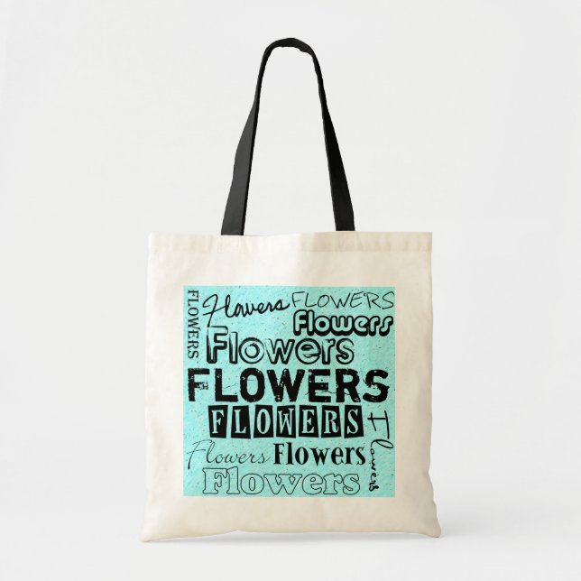 Sac fourre-tout d'alimentation en fleurs (Devant)