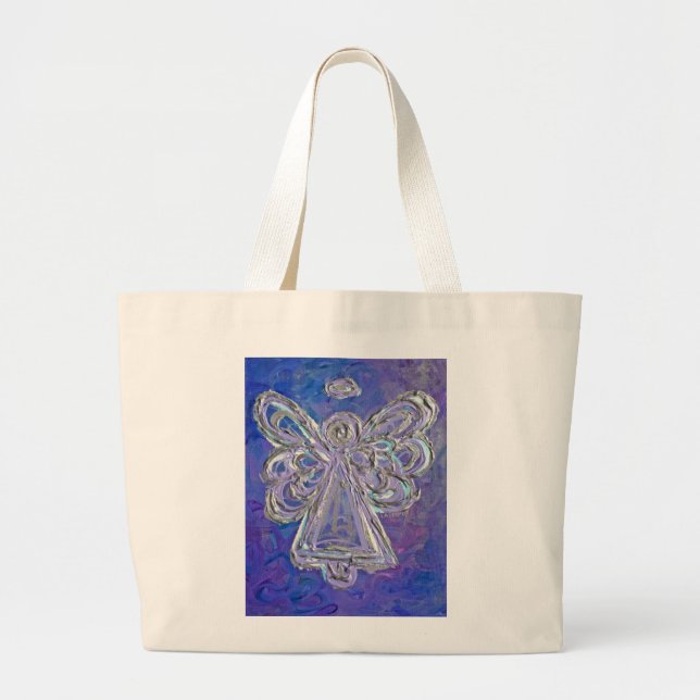 Sac fourre-tout d'angle violet (Devant)