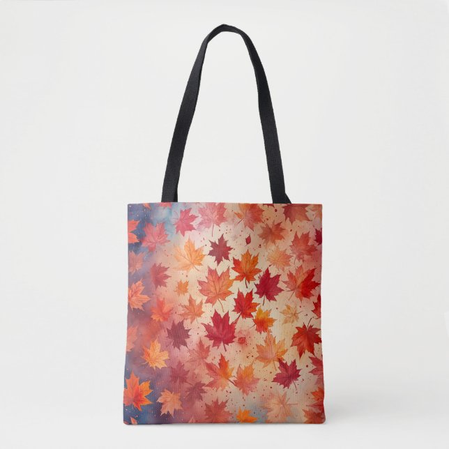 Sac fourre-tout d'aquarelle Bliss automne (Devant)
