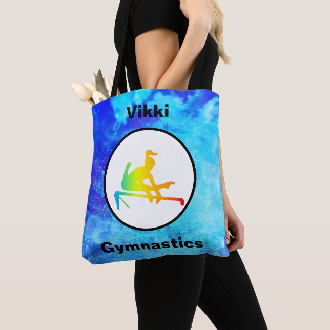 Sac fourre-tout d'aquarelle Gymnastique Barres iné (De près)