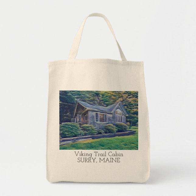 Sac fourre-tout d'aquarelle Viking Trail Cabine (Devant)