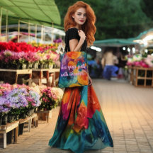 Sac fourre-tout d'art fractal coloré dérive solair