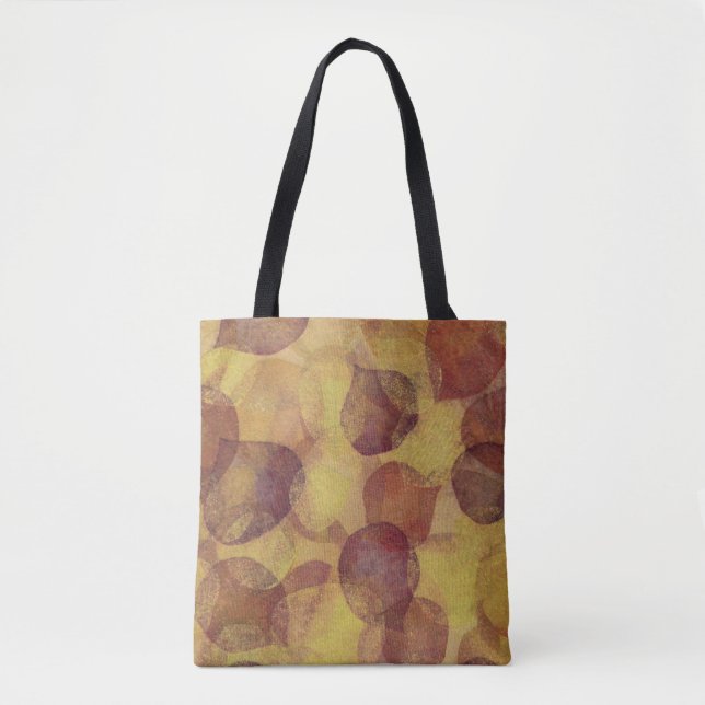 Sac fourre-tout d'automne en feuilles d'Aspen text (Devant)