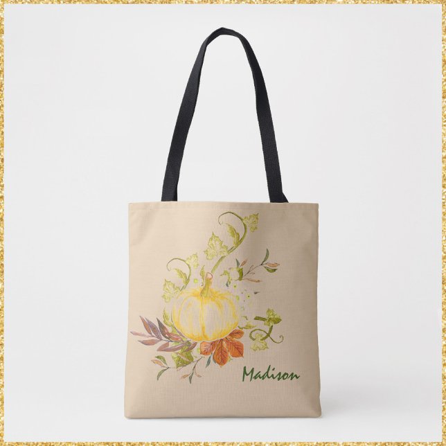 Sac fourre-tout d'automne Rustique Citrouille (Créateur téléchargé)