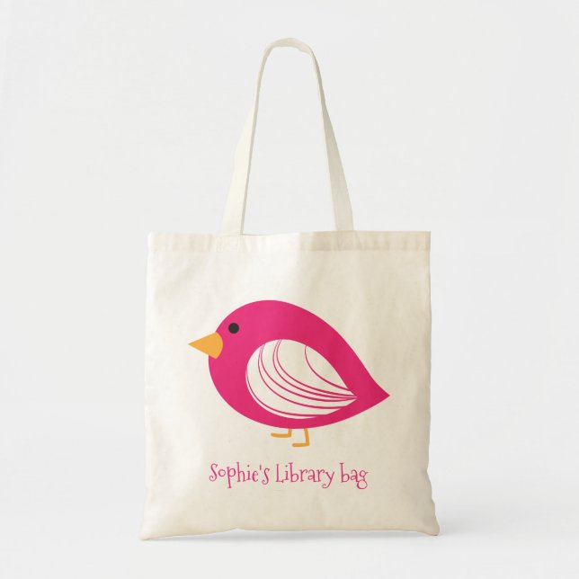 Sac fourre-tout de bibliothèque pour enfants aux o (Devant)