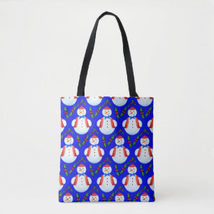 sac fourre-tout de bonhomme de neige de noël
