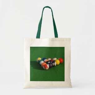 Sac fourre-tout de boules de billard en rack