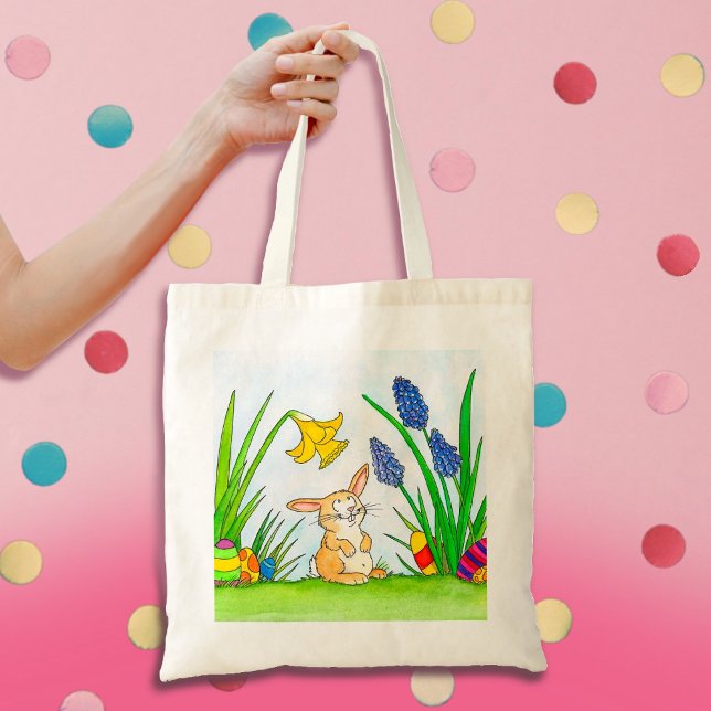 Sac fourre-tout de Bunny de Pâques par Nicole Jane (Créateur téléchargé)