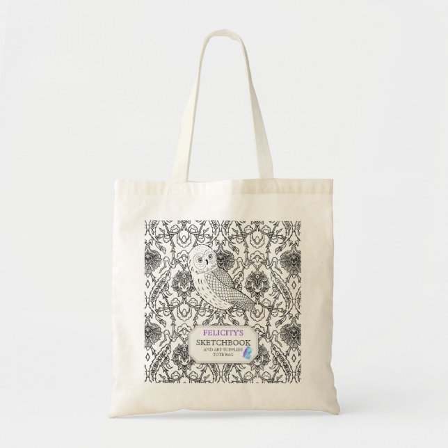 Sac fourre-tout de carnet de croquis pour fournitu (Devant)