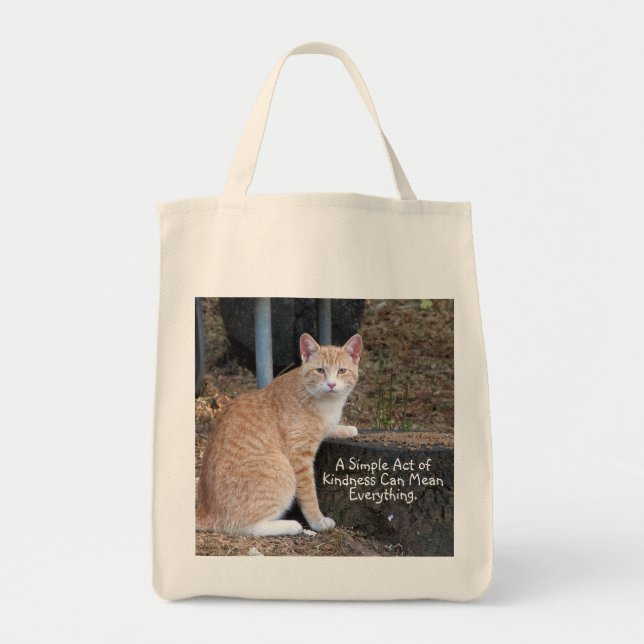 Sac fourre-tout de chat à gaine orange (Devant)