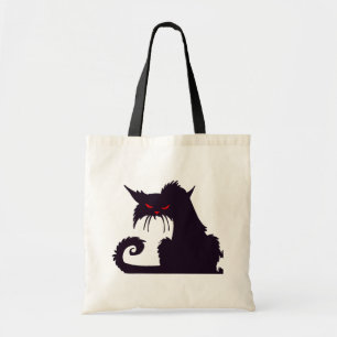Sac fourre-tout de chat noir grumeux