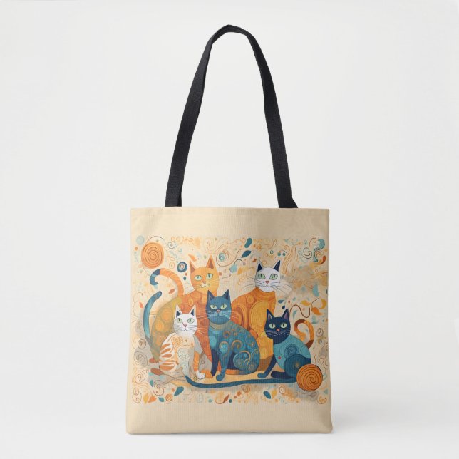 sac fourre-tout de chats apaisants (Devant)