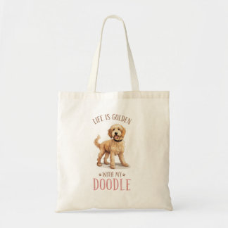 Sac fourre-tout de chien Goldendoodle mignon