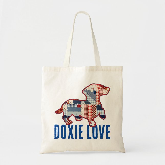 Sac fourre-tout de chien mignon Dachshund (Devant)