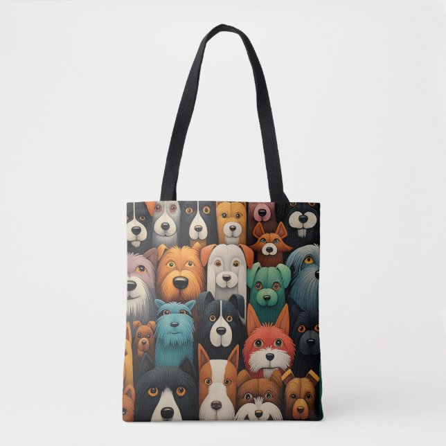 sac fourre-tout de chiens mignons (Devant)