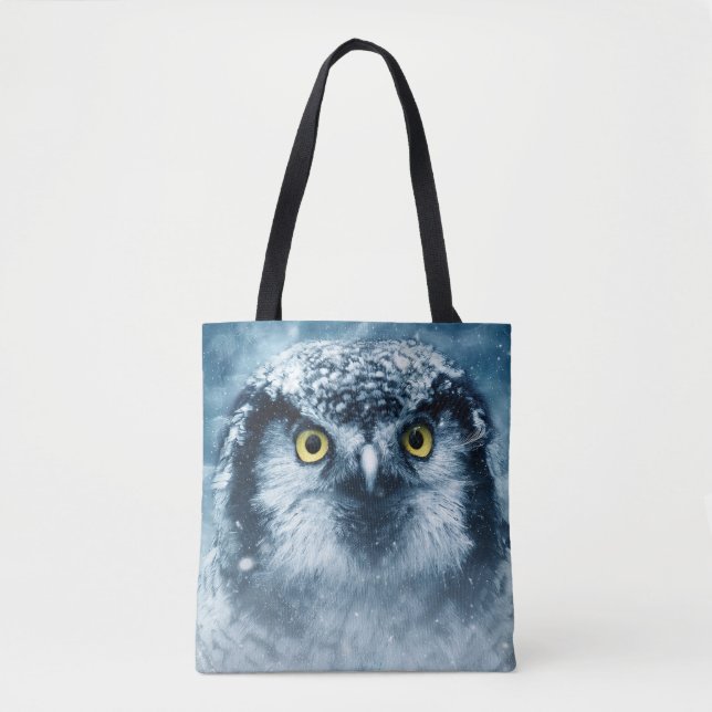sac fourre-tout de chouette d'hiver (Devant)