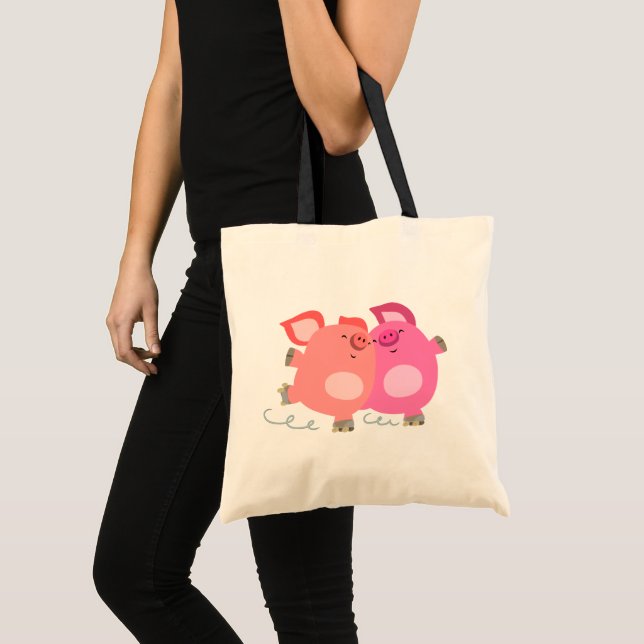Sac fourre-tout de cochons de patinage à roulettes (Devant (produit))