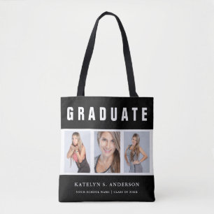 Sac fourre-tout de collage photo de graduation noi