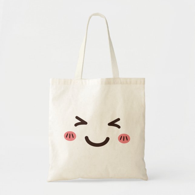 Sac fourre-tout de conception à face mignonne (Devant)