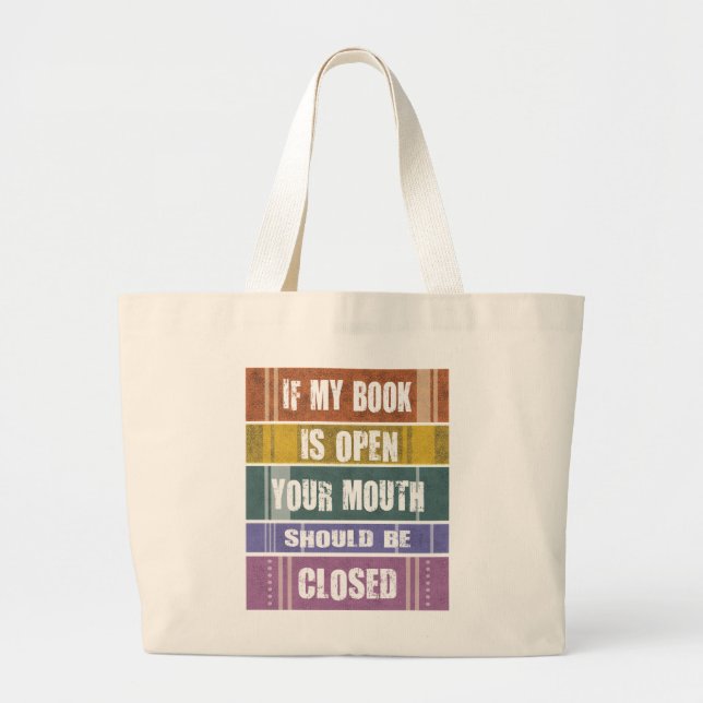 Sac fourre-tout de conception de livre (Devant)