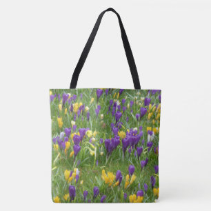 Sac fourre-tout de Crocus jaunes et violets