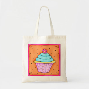 Sac fourre-tout de cupcake rose