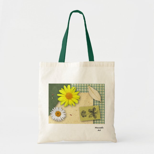 Sac fourre-tout de  de trappage floral (Devant)
