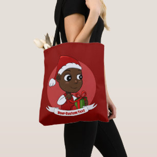Sac fourre-tout de dessin animé de Noël mignon