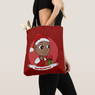 Sac fourre-tout de dessin animé de Noël mignon