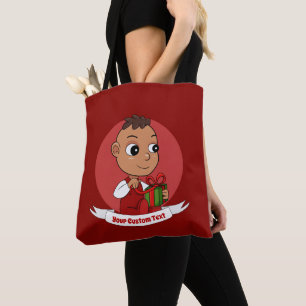 Sac fourre-tout de dessin animé de Noël mignon