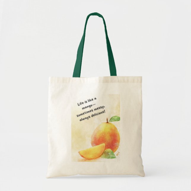 Sac fourre-tout de devis de fruits de mangue - fra (Devant)