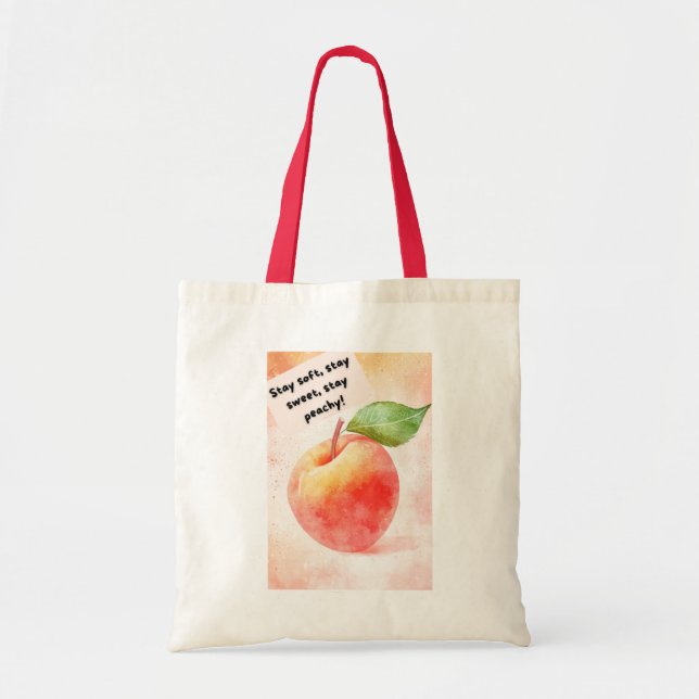 Sac fourre-tout de devis Peach - Frais et Inspirat (Devant)